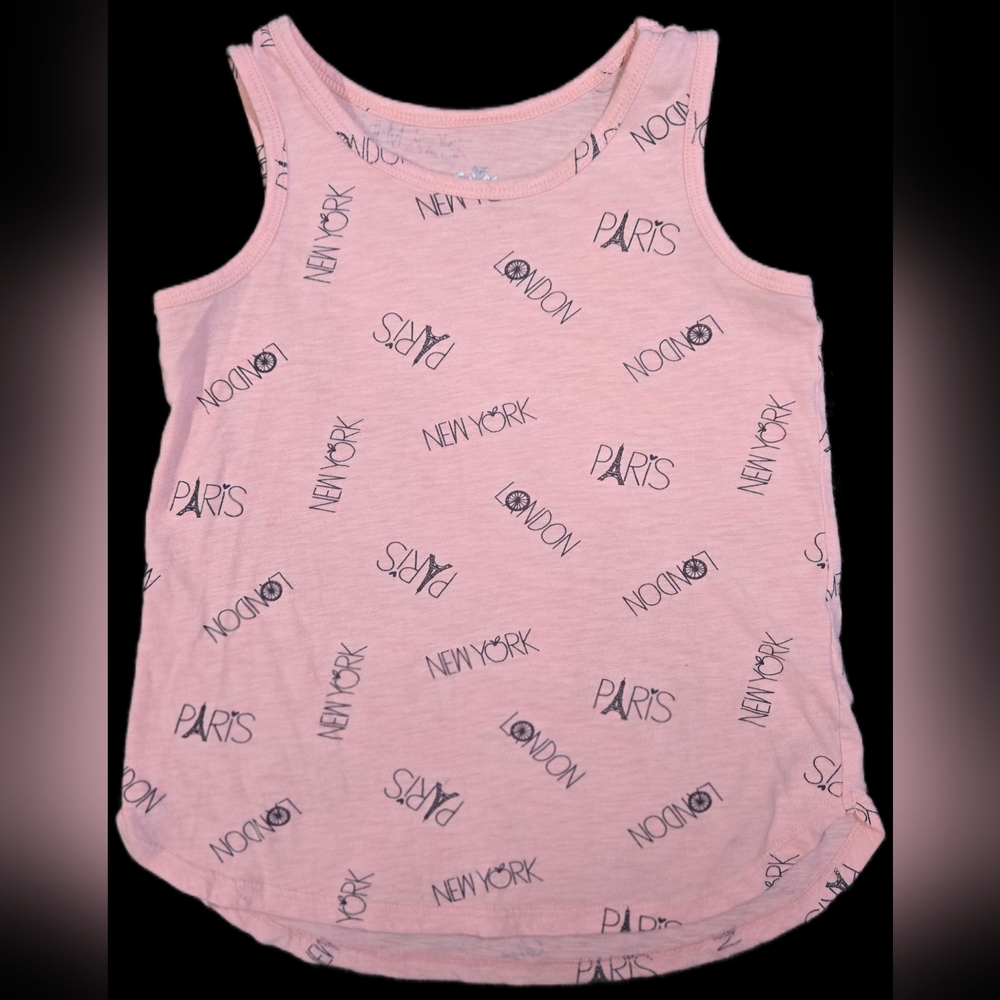 6/7 Justice Orange Paris New York Tank